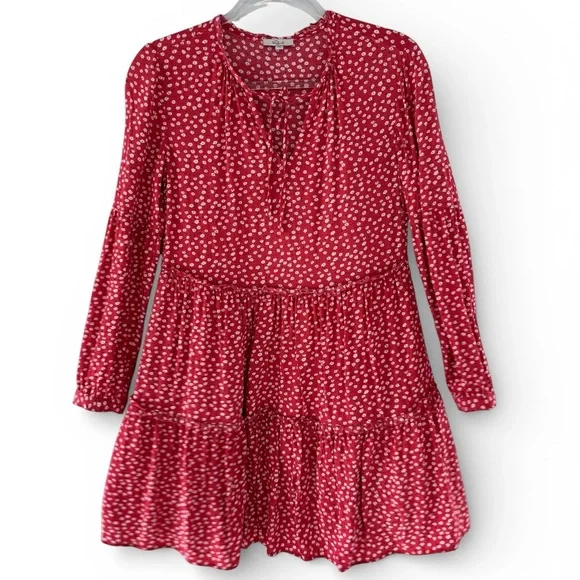 Rails Everly Mini Dress Red Daisy Floral Carmine Size XXS NWT - Picture 2 of 9